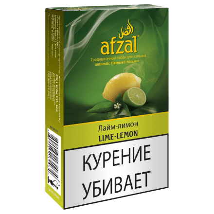 Табак Afzal - Lime-Lemon (Лимон и Лайм, 40 грамм) купить в Тольятти