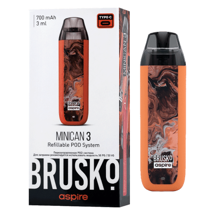 Электронная сигарета Brusko - Minican 3 (700 mAh, Оранжевый Флюид) купить в Тольятти