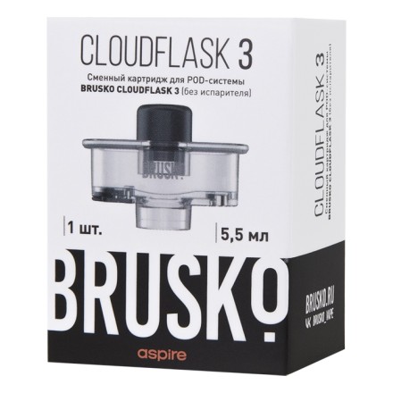 Сменный картридж Brusko - Cloudflask 3 (5.5 мл., 1 шт., без испарителя) купить в Тольятти