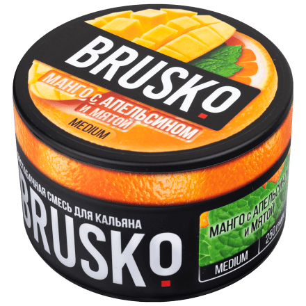 Смесь Brusko Medium - Манго с Апельсином и Мятой (250 грамм) купить в Тольятти