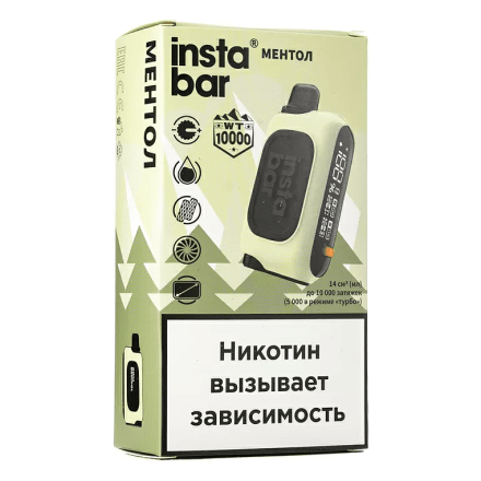 PLONQ INSTABAR WT - Ментол (Chill Menthol, 10000 затяжек) купить в Тольятти