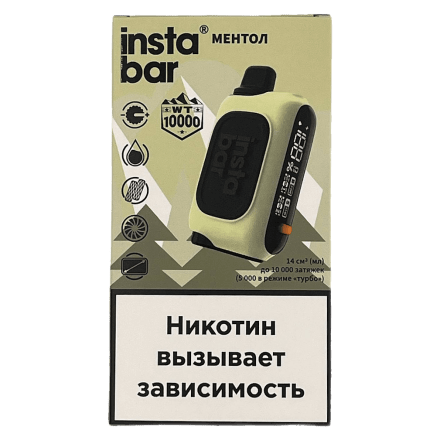 PLONQ INSTABAR WT - Ментол (Chill Menthol, 10000 затяжек) купить в Тольятти