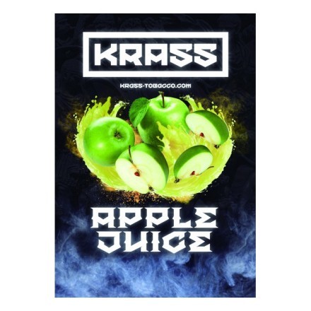 Табак Krass Black - Apple Juice (Яблочный Сок, 100 грамм) купить в Тольятти