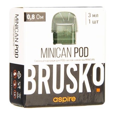 Сменный картридж Brusko - Minican (0.8 Ом, 1 шт.) купить в Тольятти