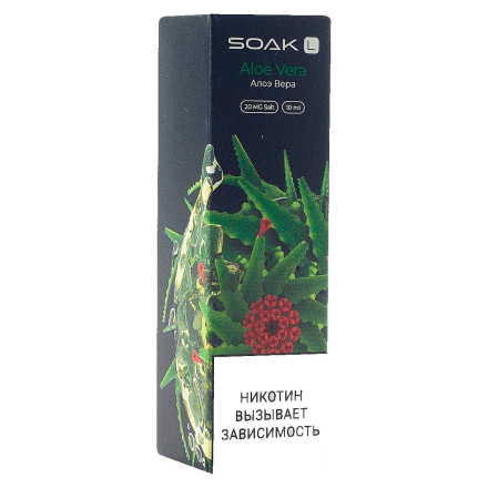 Жидкость SOAK L - Aloe Vera (Алоэ Вера, 10 мл, 2 мг) купить в Тольятти