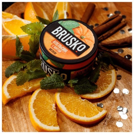 Смесь Brusko Medium - Апельсин с Мятой (50 грамм) купить в Тольятти